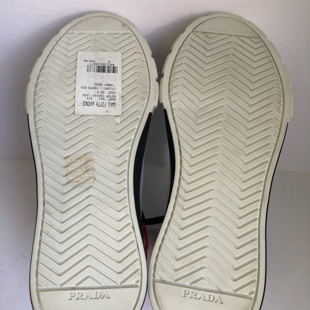 Prada High-Top Logo Chunky Sneakers - Picture 6 of 9